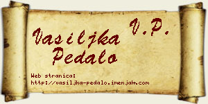 Vasiljka Pedalo vizit kartica